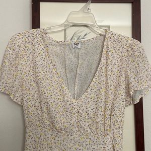 cotton on woven imogen rouched side mini dress